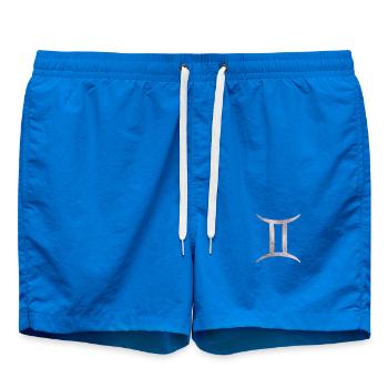 Gemini Zodiac Sign - Swim Trunks - cobalt blue - Front