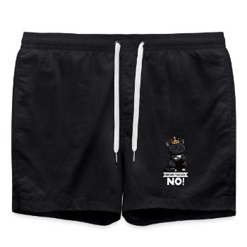 Before You Ask Cat Cat Cat Lover Kitty - Swim Trunks - black - Front - AI Model Male 185 light (185cm)
