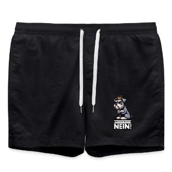 Before you ask No Schnauzer Giant Schnauzer - Swim Trunks - black - Front - AI Model Male 185 light (185cm)