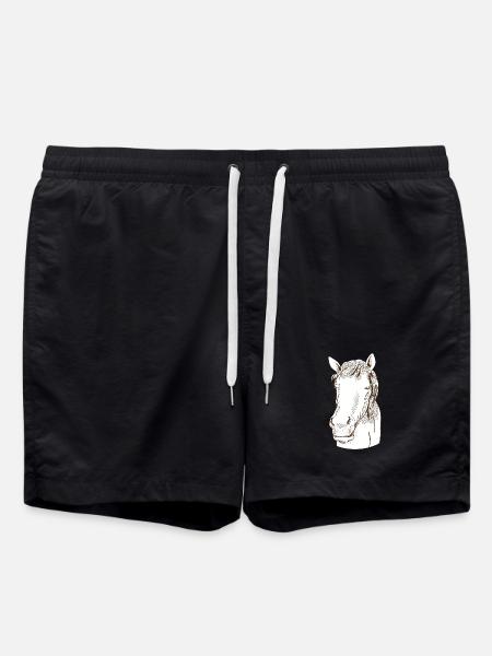 Horse - Swim Trunks - black