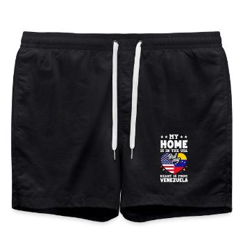 Venezuela Flag Pride & Home Venezuela - Swim Trunks - black - Front - AI Model Male 185 light (185cm)