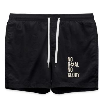 Kein Tor Kein Ruhm Motivationsspieler-Geschenk für Fußballspieler - Badeshorts - Schwarz - Vorne - AI Model Male 185 light (185cm)