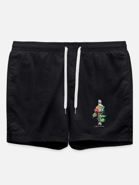 Failure Teaches Success Rainbow Rose - Badeshorts - Schwarz