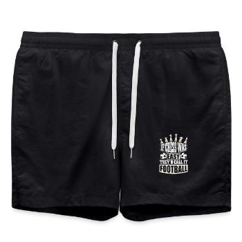 Échiquier des joueurs d’échecs - Short de bain - noir - Devant - AI Model Male 185 light (185cm)