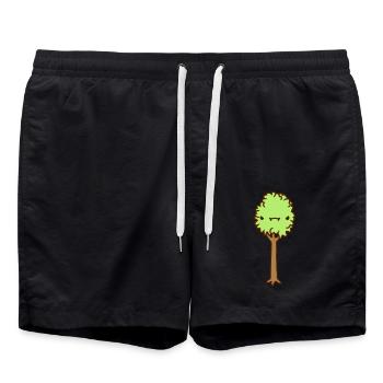 Evil Little Tree - Swim Trunks - black - Front - AI Model Male 185 light (185cm)