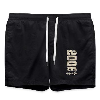 2006 Vintage 18th Birthday - Swim Trunks - black - Front - AI Model Male 185 light (185cm)