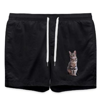 Cat Cats Sweet Kitten Christmas Gift - Swim Trunks - black - Front - AI Model Male 185 light (185cm)