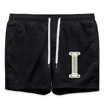 column - Swim Trunks - black - Front - AI Model Male 185 light (185cm)