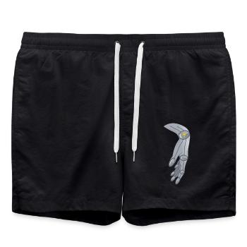 Alien Robotik Hand Geschenk - Badeshorts - Schwarz - Vorne - AI Model Male 185 light (185cm)