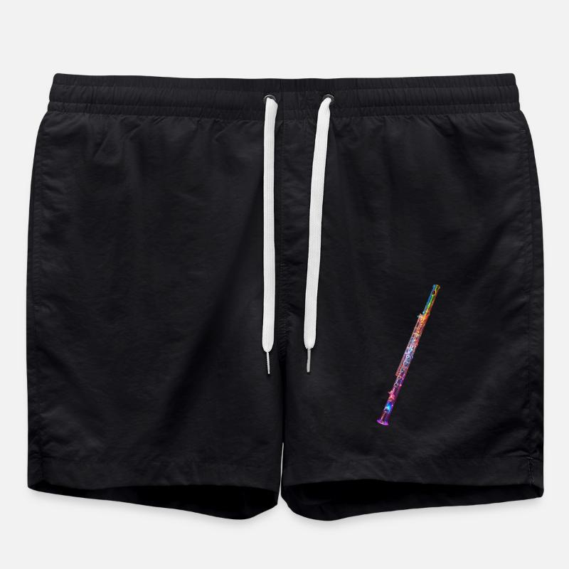 Querflöte - Badeshorts - Schwarz