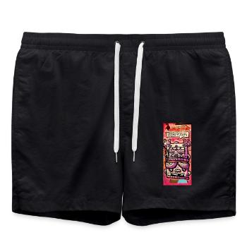 Global Art - Badeshorts - Schwarz - Vorne - AI Model Male 185 light (185cm)