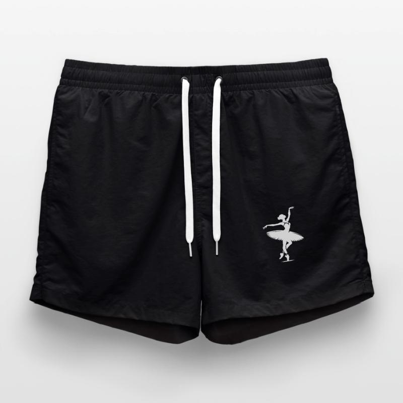 Expression and Harmony in Classical Ballet Dance Swim Trunks