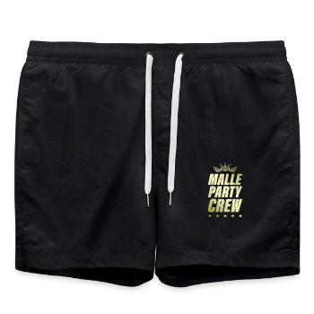 Malle Party Crew Gold - Swim Trunks - black - Front - AI Model Male 185 light (185cm)