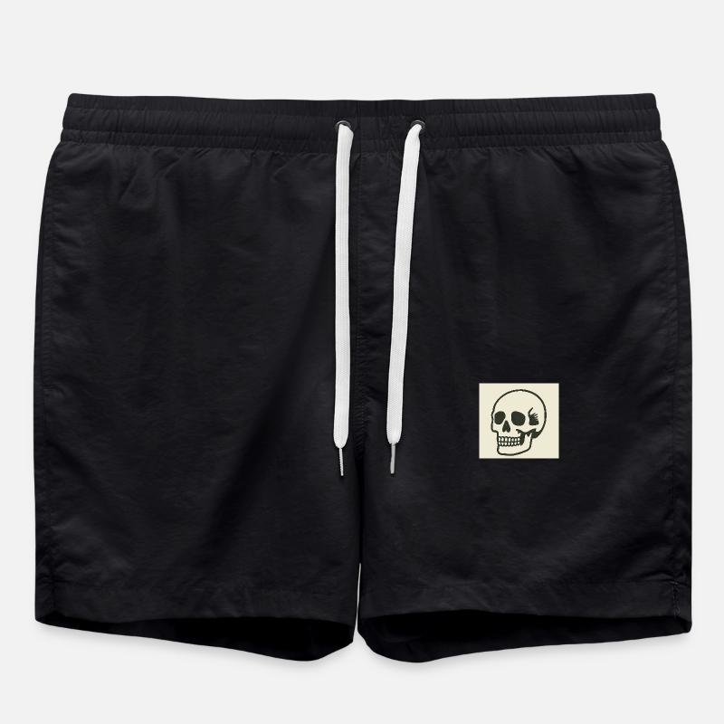 Skull - Swim Trunks - black