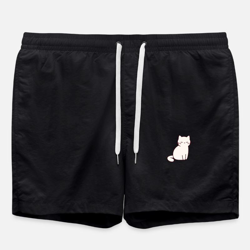 Katze Haustiere - Badeshorts - Schwarz