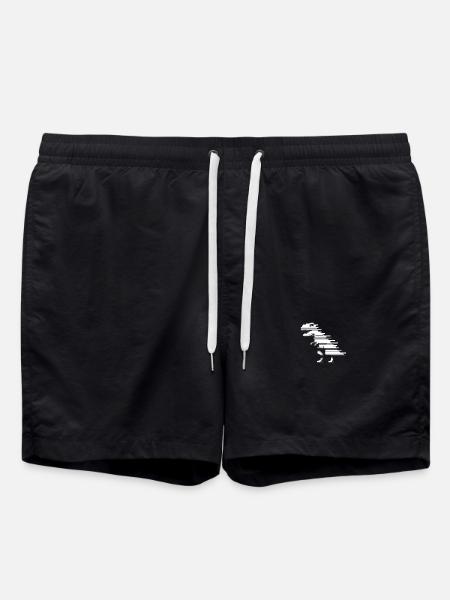 Dinosaurs dinosaurs dinosaurs t-rex - Swim Trunks - black