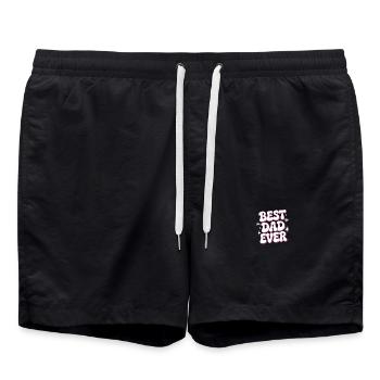 Best Dad Ever - Swim Trunks - black - Front - AI Model Male 185 light (185cm)