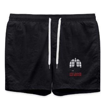 Spielen beenden - Badeshorts - Schwarz - Vorne - AI Model Male 185 light (185cm)
