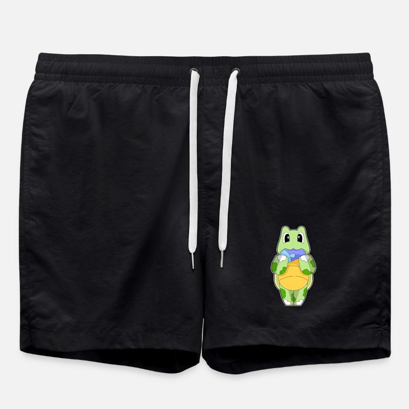 Schildkröte Fisch - Badeshorts - Schwarz