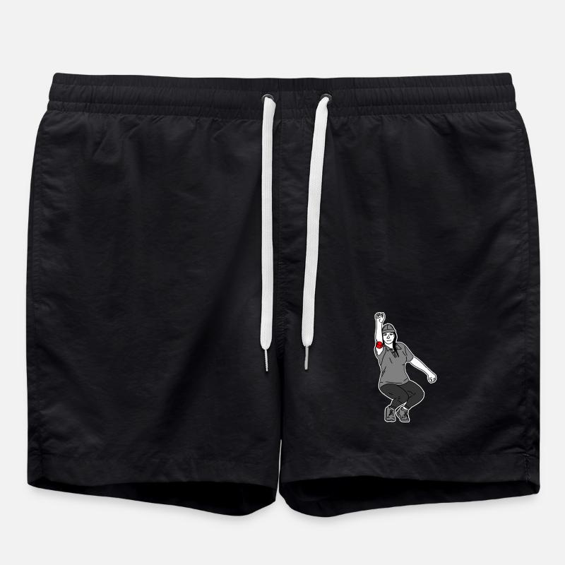 Right-handed petanque player - Swim Trunks - black