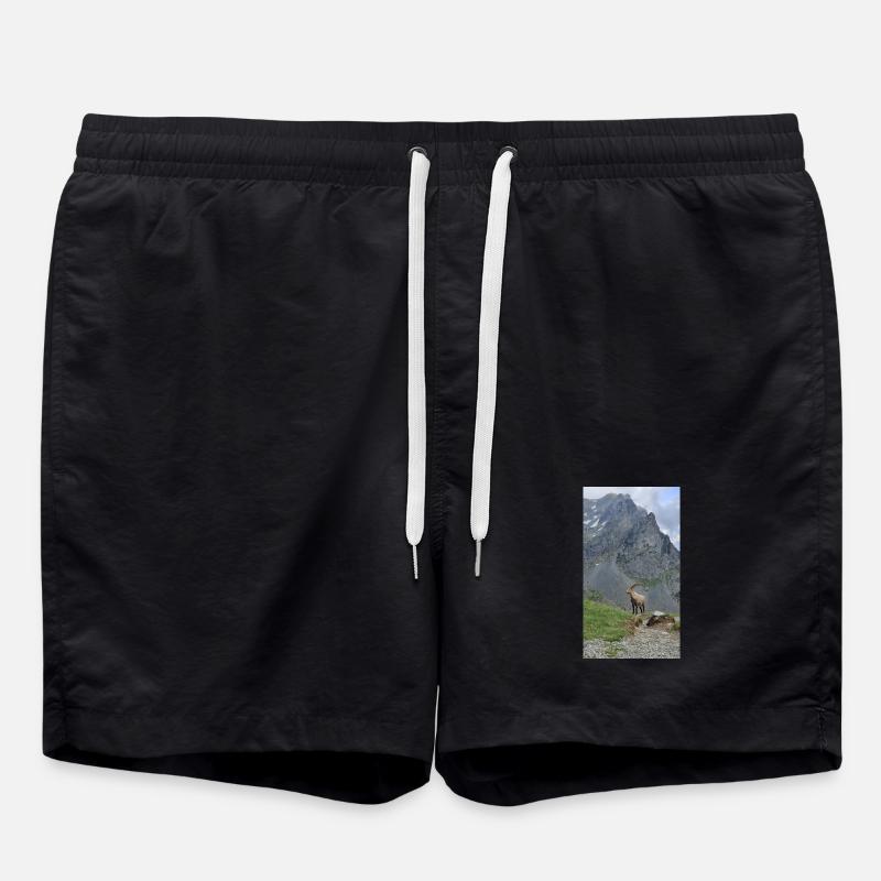 Steinbock - Badeshorts - Schwarz
