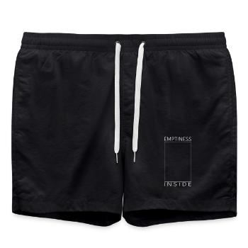 Emptiness inside - Badeshorts - Schwarz - Vorne - AI Model Male 185 light (185cm)