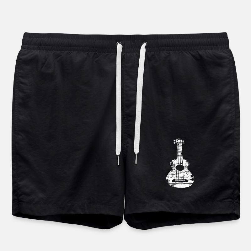 Croquis de ukulélé - Short de bain - noir