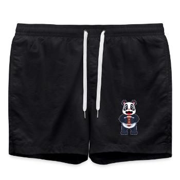 Panda American Football Sports - Swim Trunks - black - Front - AI Model Male 185 light (185cm)