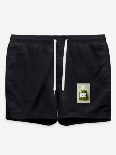 Computer chips price label - Swim Trunks - black