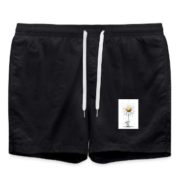 Daisy Bear avec parapluie - Short de bain - noir - Devant - AI Model Male 185 light (185cm)