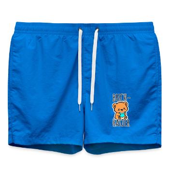 Le mignon petit ours est un porte-livres ! - Short de bain - cobalt blue - Devant