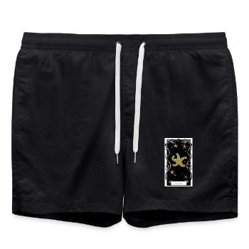 Der Stern - Badeshorts - Schwarz - Vorne - AI Model Male 185 light (185cm)