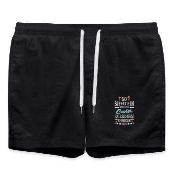 Voilà à quoi ressemble un parachutiste vraiment cool - Short de bain - noir - Devant - AI Model Male 185 light (185cm)