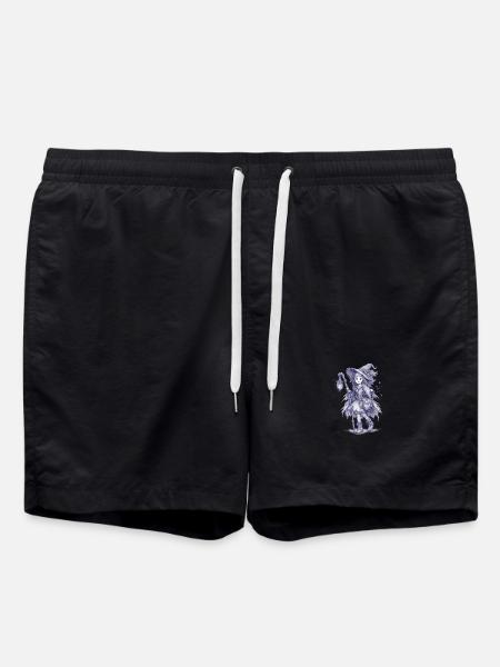 Forest Witch with Lantern - Swim Trunks - black
