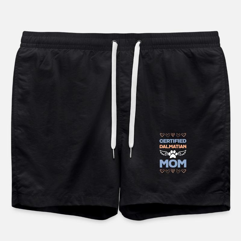 Certified Dalmatian mom - Swim Trunks - black