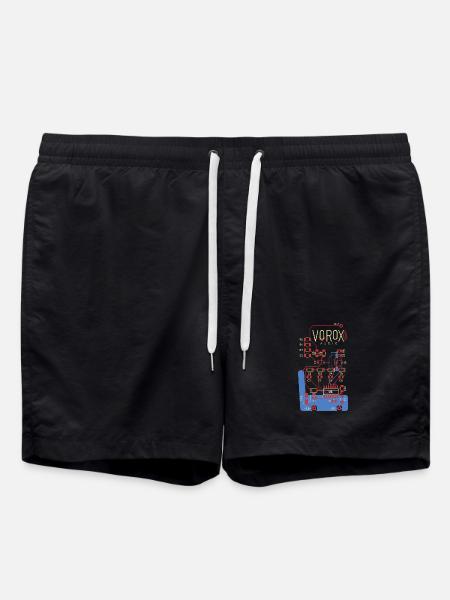 Audio Circuit PCB Art - Swim Trunks - black