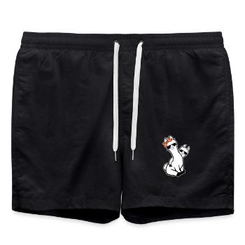 2 Lamas Maman Enfant Maman Cool Maman Lunettes de soleil Maman - Short de bain - noir - Devant - AI Model Male 185 light (185cm)