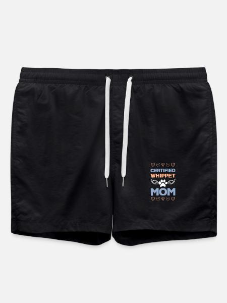 Zertifizierte Whippet Mama - Badeshorts - Schwarz