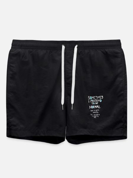 Pretend to be normal - Swim Trunks - black