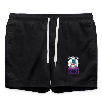 Codeur de nuit Programmeur Graphique de bureau - Short de bain - noir - Devant - AI Model Male 185 light (185cm)