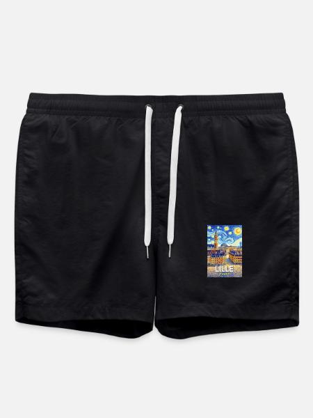 Lille, France - Swim Trunks - black