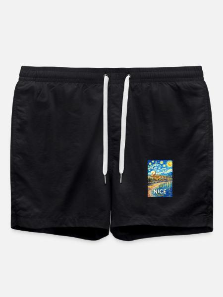 Nice, France - Swim Trunks - black