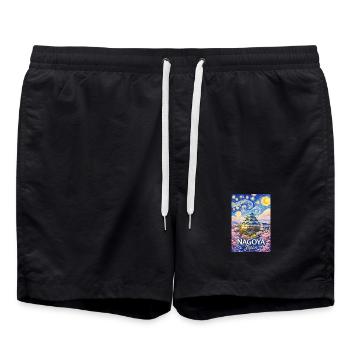Nagoya, Japon - Short de bain - noir - Devant - AI Model Male 185 light (185cm)