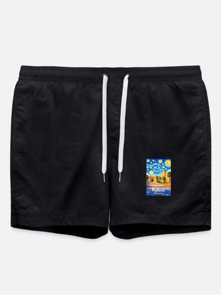 Rabat Morocco Starry Night - Swim Trunks - black