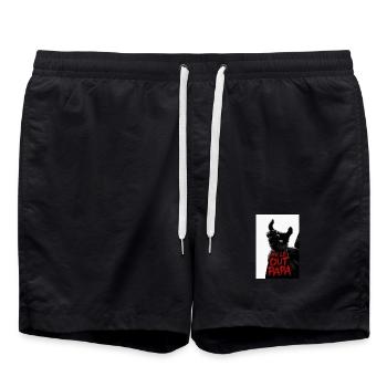 Mi lé out papa 974 - Short de bain - noir - Devant - AI Model Male 185 light (185cm)
