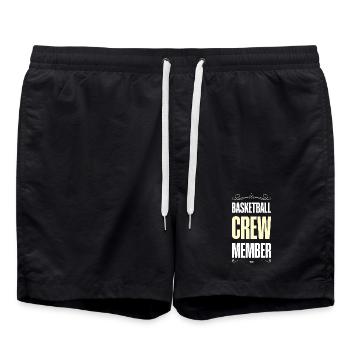Équipe de basket-ball - Short de bain - noir - Devant - AI Model Male 185 light (185cm)