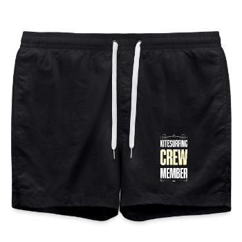 Kitesurfing Crew - Badeshorts - Schwarz - Vorne - AI Model Male 185 light (185cm)