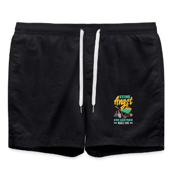 Der Gärtner Regelt Das - Badeshorts - Schwarz - Vorne - AI Model Male 185 light (185cm)