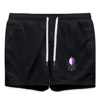 Antimatter Kitten - Swim Trunks - black - Front - AI Model Male 185 light (185cm)