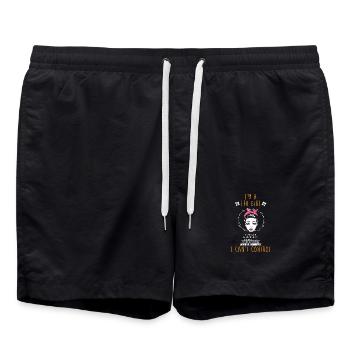 Zodiac sign Leo - Swim Trunks - black - Front - AI Model Male 185 light (185cm)